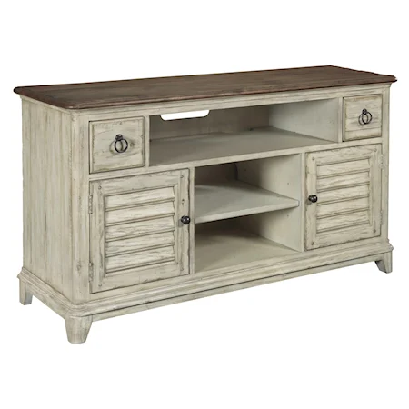 56" Console with 2 Drawers and Doors and Adjustable Shelves